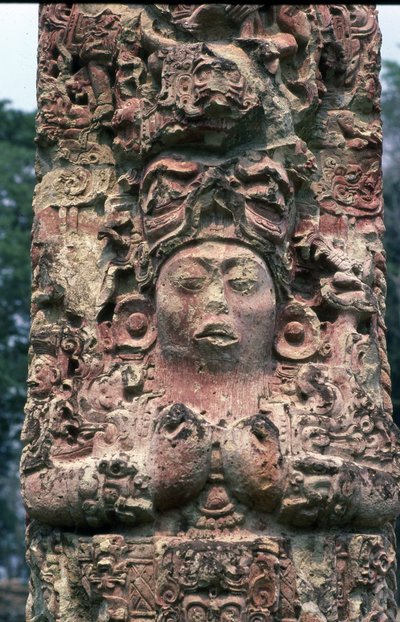 Estela C, lado oeste, Copán, Período Clásico Tardío, 780 d.C. de Mayan